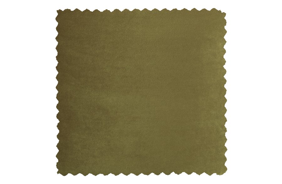 WOOOD Sara lav puff, rund - armygrnn polyesterflyel (60)