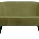 WOOOD Sara liten sofa - armygrnn polyesterflyel og tre
