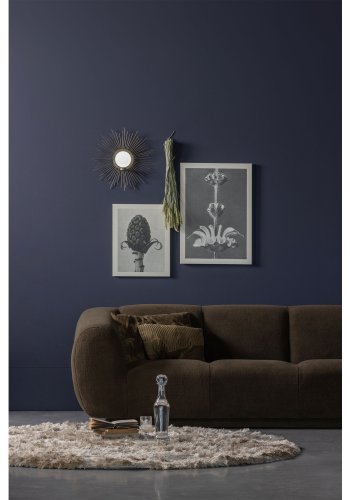 WOOOD Collection teppe, rundt - nougat polyester (200)