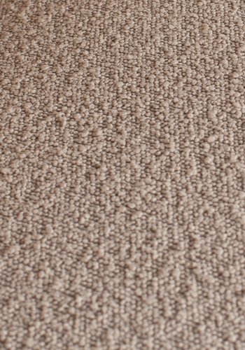 WOOOD Statement hjrnesofa, hyre - beige bouclé vevd stoff