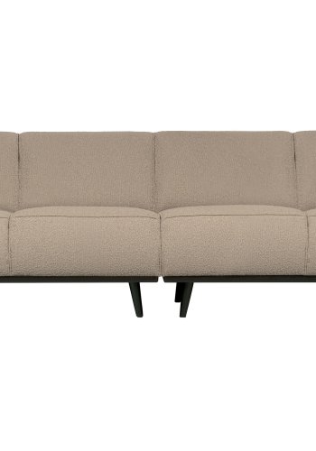 WOOOD Statement 4-seters sofa - beige bouclé vevd stoff