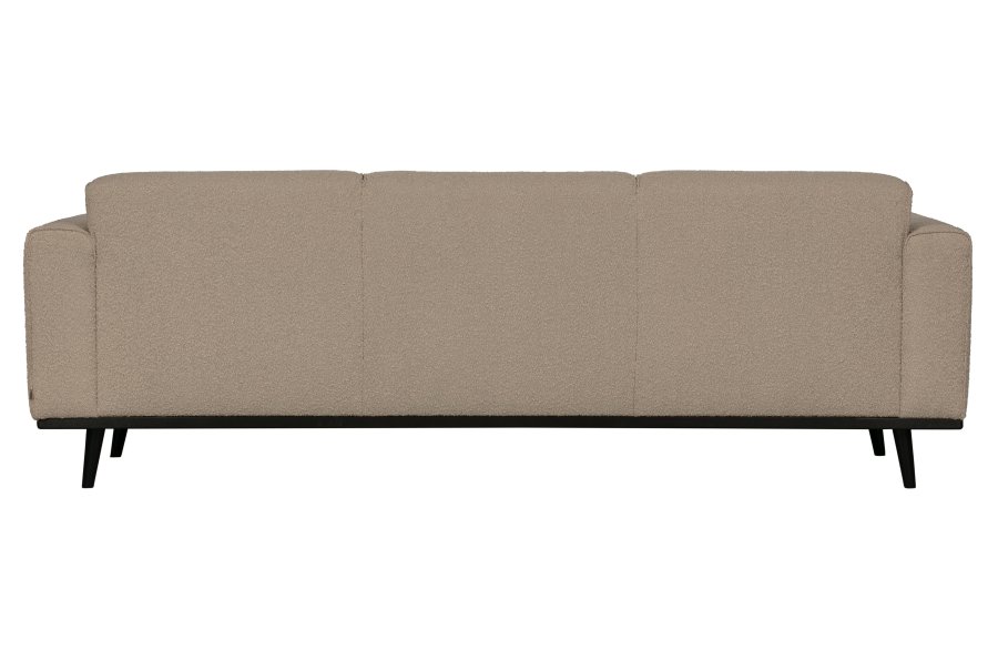 WOOOD Statement 3-seters sofa - beige bouclé vevd stoff