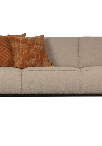 WOOOD Statement 3-seters sofa - beige bouclé vevd stoff