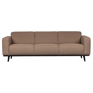 WOOOD Statement 3 pers. sofa - nougat bouclé vvet stof