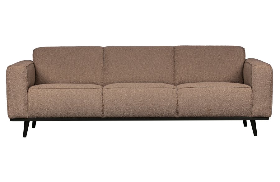 WOOOD Statement 3-seters sofa - nougat bouclé vevd stoff