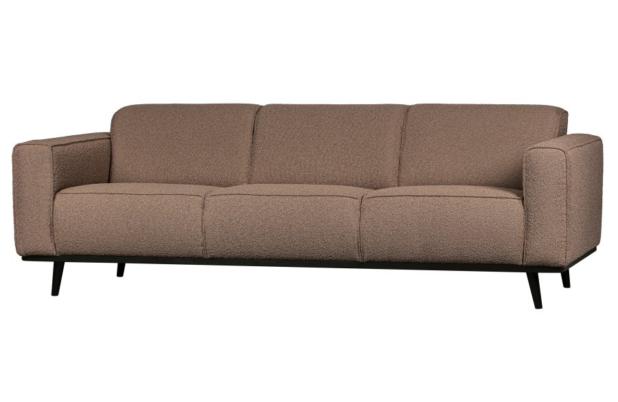 WOOOD Statement 3-seters sofa - nougat bouclé vevd stoff