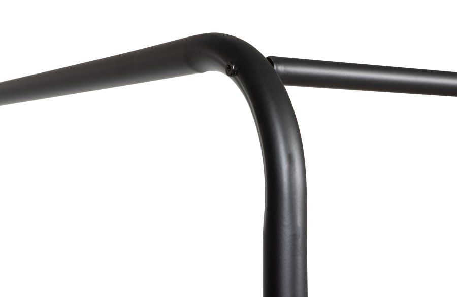 VTWONEN Barneseng med kyeseng, med lamellbunn i metall, uten madrass - svart stl (160x200)