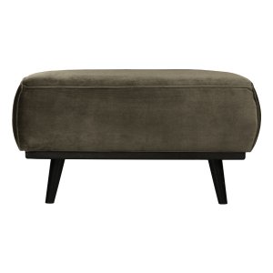 WOOOD Statement puf, rektangulr - varm grn fljl (80x55)