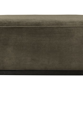 WOOOD Statement puff, rektangulr - varm grnn flyel (80x55)