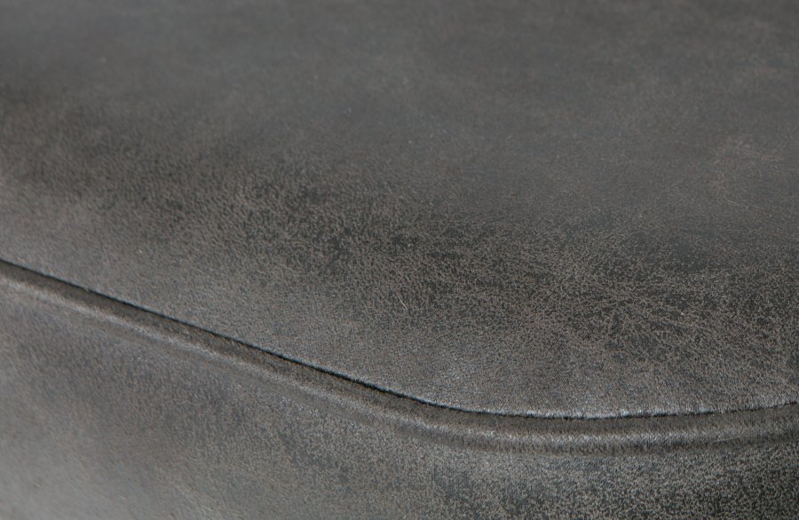 WOOOD Vogue barstol, m. rygln og fodsttte - sort stof og sort metal