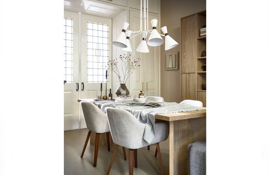 VTWONEN Vinkel spisebord, rektangulrt - naturlig eikefiner (220x90)