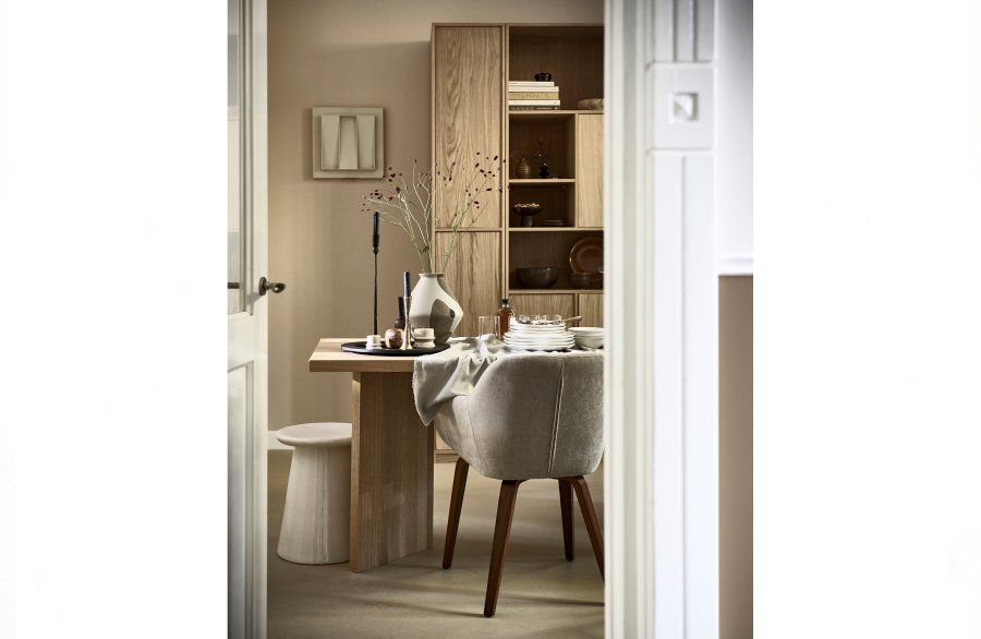 VTWONEN Vinkel spisebord, rektangulrt - naturlig eikefiner (220x90)