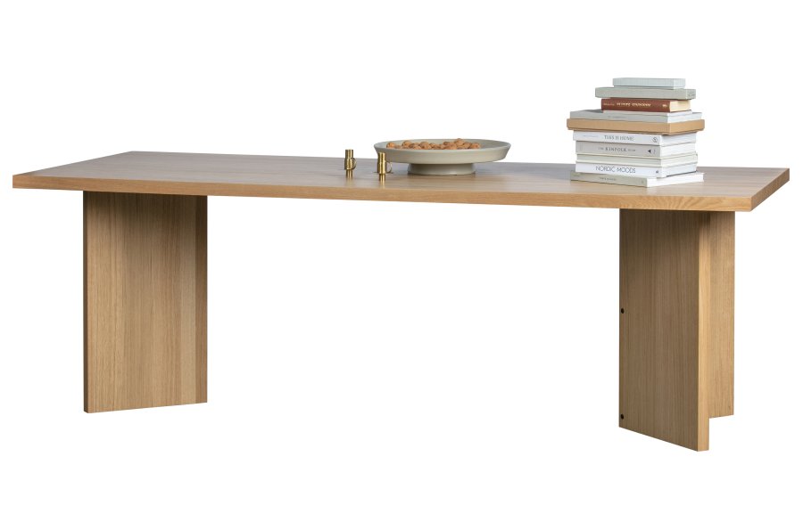 VTWONEN Vinkel spisebord, rektangulrt - naturlig eikefiner (220x90)