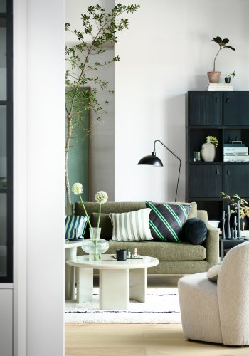 VTWONEN Lofty lenestol - naturlig bouclé-stoff