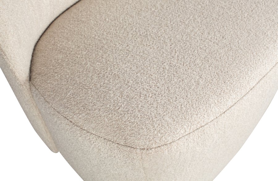 VTWONEN Lofty lenestol - naturlig bouclé-stoff