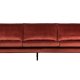 WOOOD Rodeo 3-seters sofa - kastanje flyel