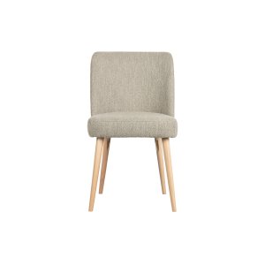 VTWONEN Force spisebordsstol - natur bouclé stof og natur bgetr