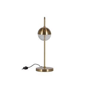 WOOOD Globular bordlampe - glas og antik messing metal