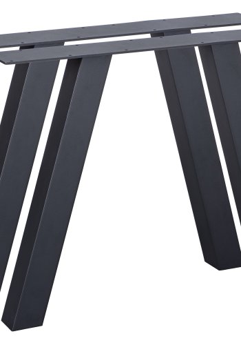 WOOOD EKSKLUSIVT Tablo Outdoor A bordben til spisebord - svart st�l (sett med 2)