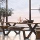 WOOOD EKSKLUSIVT Tablo Outdoor Picnic X Base for Picnic Bord - Black Metal - 1 styck