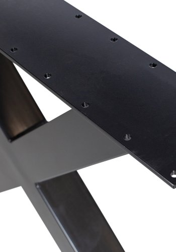 WOOOD EKSKLUSIVT Tablo Outdoor Picnic X Base for Picnic Bord - Black Metal - 1 styck
