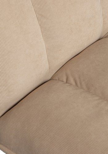 WOOOD Fie lenestol - ekte polyesterflyel og gullmetall