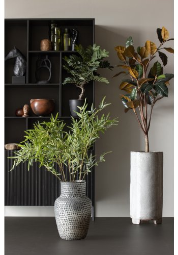 WOOOD Kunstig gummiplante - grnn polyester (H:170)