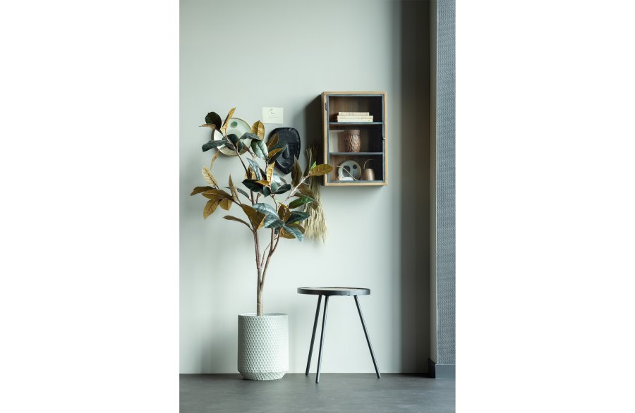 WOOOD Kunstig gummiplante - grnn polyester (H:170)