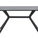 EKSKLUSIVT TRE Bruno spisebord, rektangulrt - svart MDF og stl (160x90)