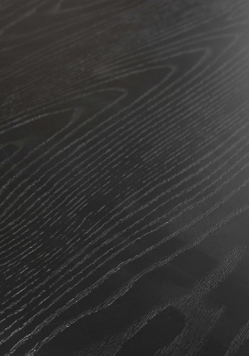 EKSKLUSIVT TRE Bruno spisebord, rektangulrt - svart MDF og stl (160x90)