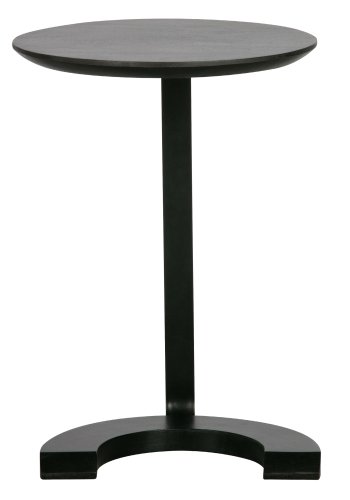 WOOOD EXCLUSIVE Gulv sidebord, rundt - svart mangotre og metall (39)