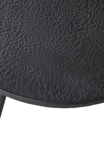 WOOOD Suze sidebord, rundt - svart metall (sett med 2)