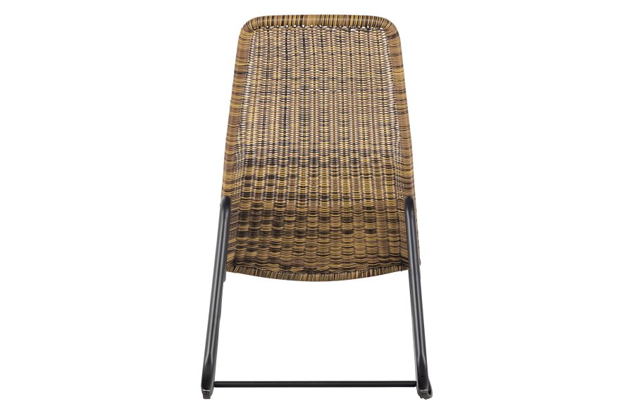 WOOOD Tom udend�rs gyngestol - natur polyethylen og sort metal