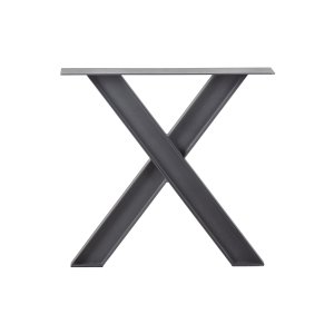 WOOOD Tablo Industrial X bordsben till matbord - mattsvart metall