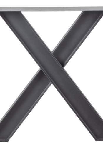 WOOOD Tablo Industrial X bordben til spisebord - matt sort metall