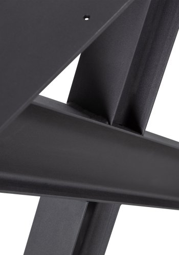 WOOOD Tablo Industrial X bordben til spisebord - matt sort metall