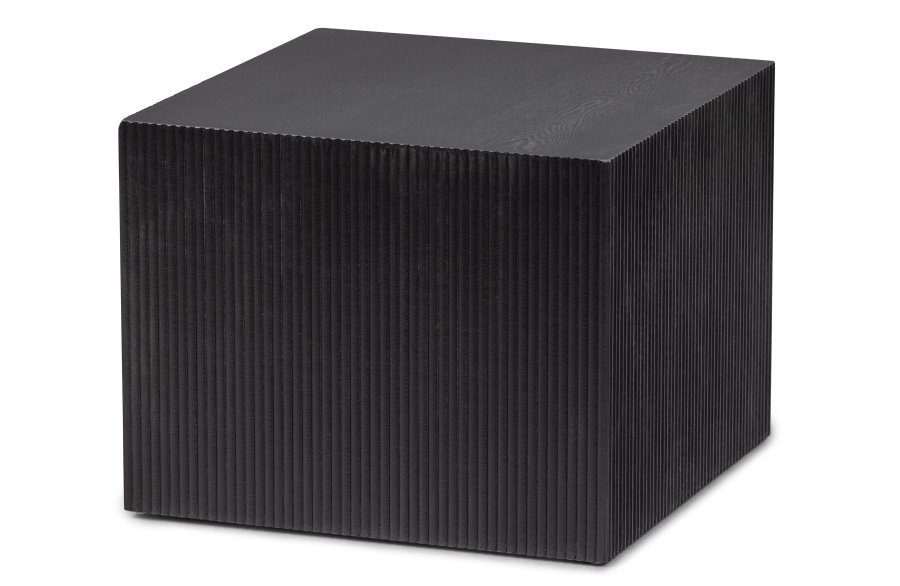 WOOOD EXCLUSIVE Sanne sidebord, kvadratisk - sort fyrretr MDF (st med 2)