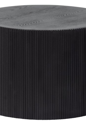 TRE EKSKLUSIVT Sanne sidebord, rundt - svart MDF (60)