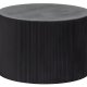 TRE EKSKLUSIVT Sanne sidebord, rundt - svart MDF (60)