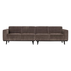 WOOOD Statement 4 pers. sofa - taupe jacquard vvet stof