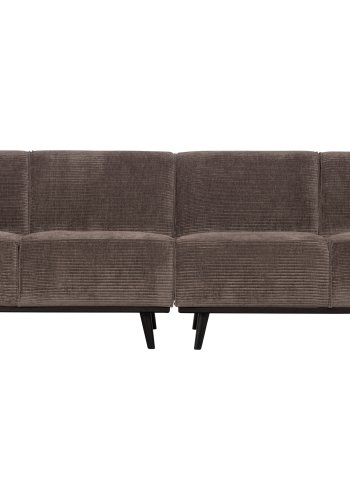 WOOOD Statement 4-seters sofa - taupe jacquard vevd stoff