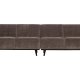WOOOD Statement 4-seters sofa - taupe jacquard vevd stoff