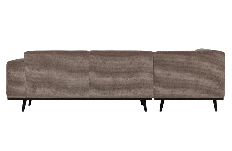 WOOOD Statement hjrnesofa, venstre - taupe jacquard vevd stoff