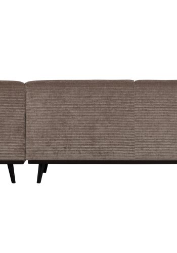 WOOOD Statement hjrnesofa, hyre - taupe jacquard vevd stoff