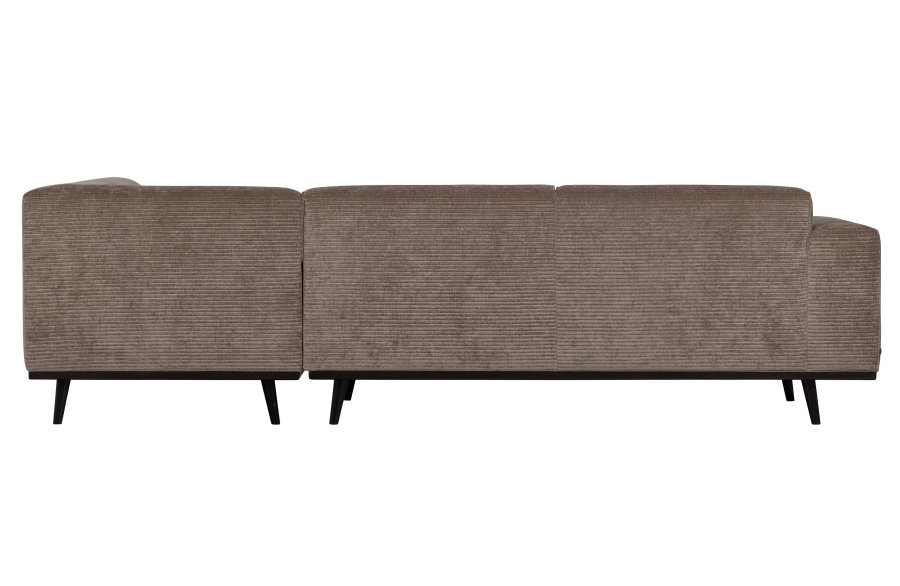 WOOOD Statement hjrnesofa, hyre - taupe jacquard vevd stoff
