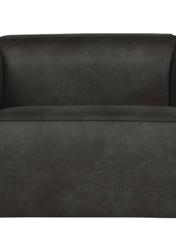 WOOOD Bean lenestol - svart skinnfiber/polyester