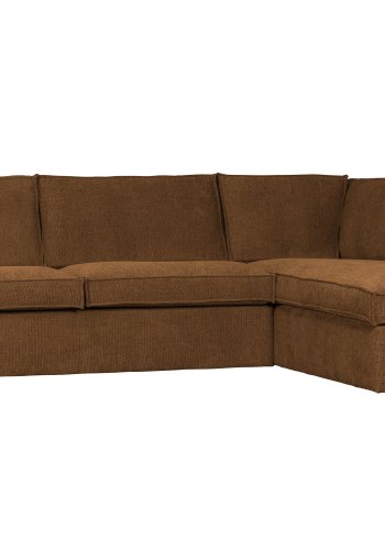 WOOOD Freddie hjrnesofa, hyre - bronsemelert stoff