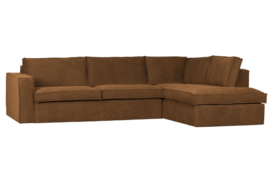 WOOOD Freddie hjrnesofa, hyre - bronsemelert stoff