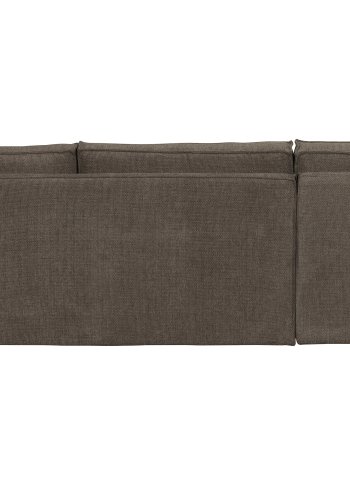 WOOOD Freddie hjrnesofa, venstre - brunmelert stoff