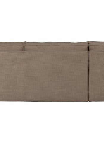 WOOOD Freddie hjrnesofa, venstre - brunmelert stoff